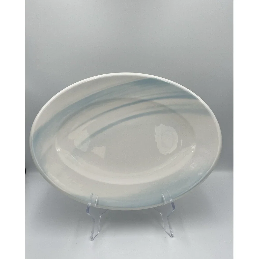 Villeroy & Boch City Life Sky Blue Oval Serving Platter 14